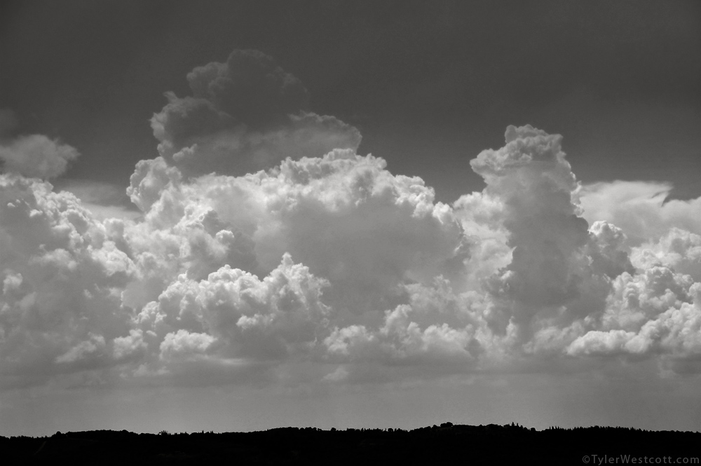 Cumulus Clouds, Tuscany, Italy