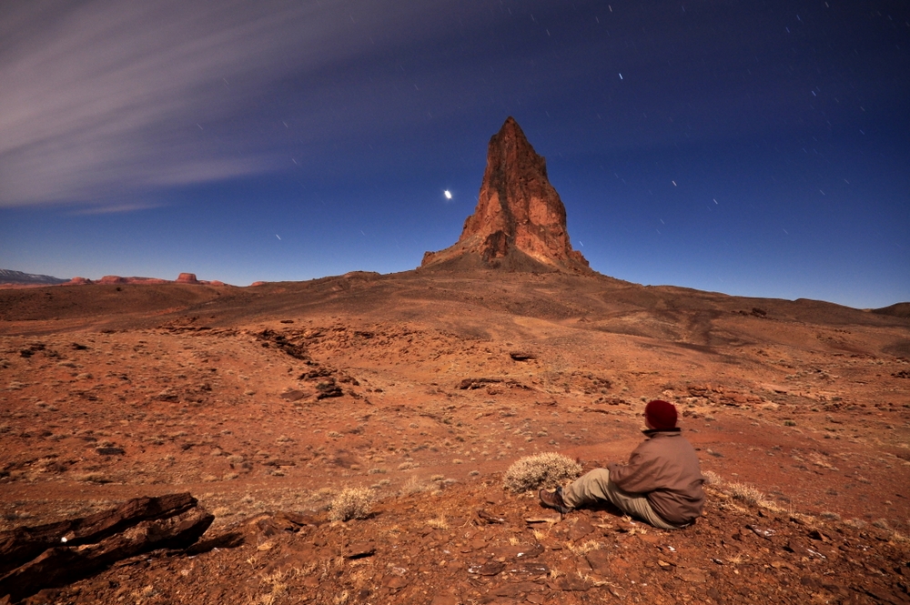 Self Portrait at Agathla, Arizona