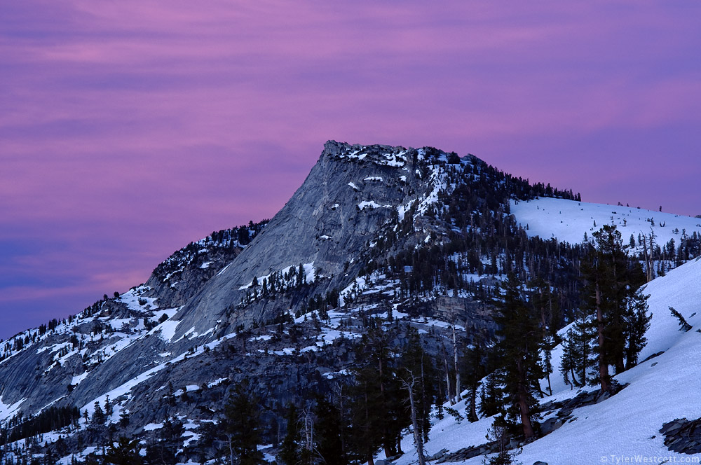 Tenaya Peak, Dusk, Yosemite National Park