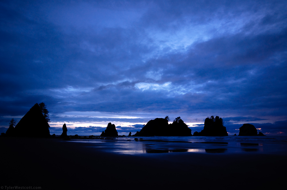 Shi-Shi Beach, Twilight, Olympic National Park