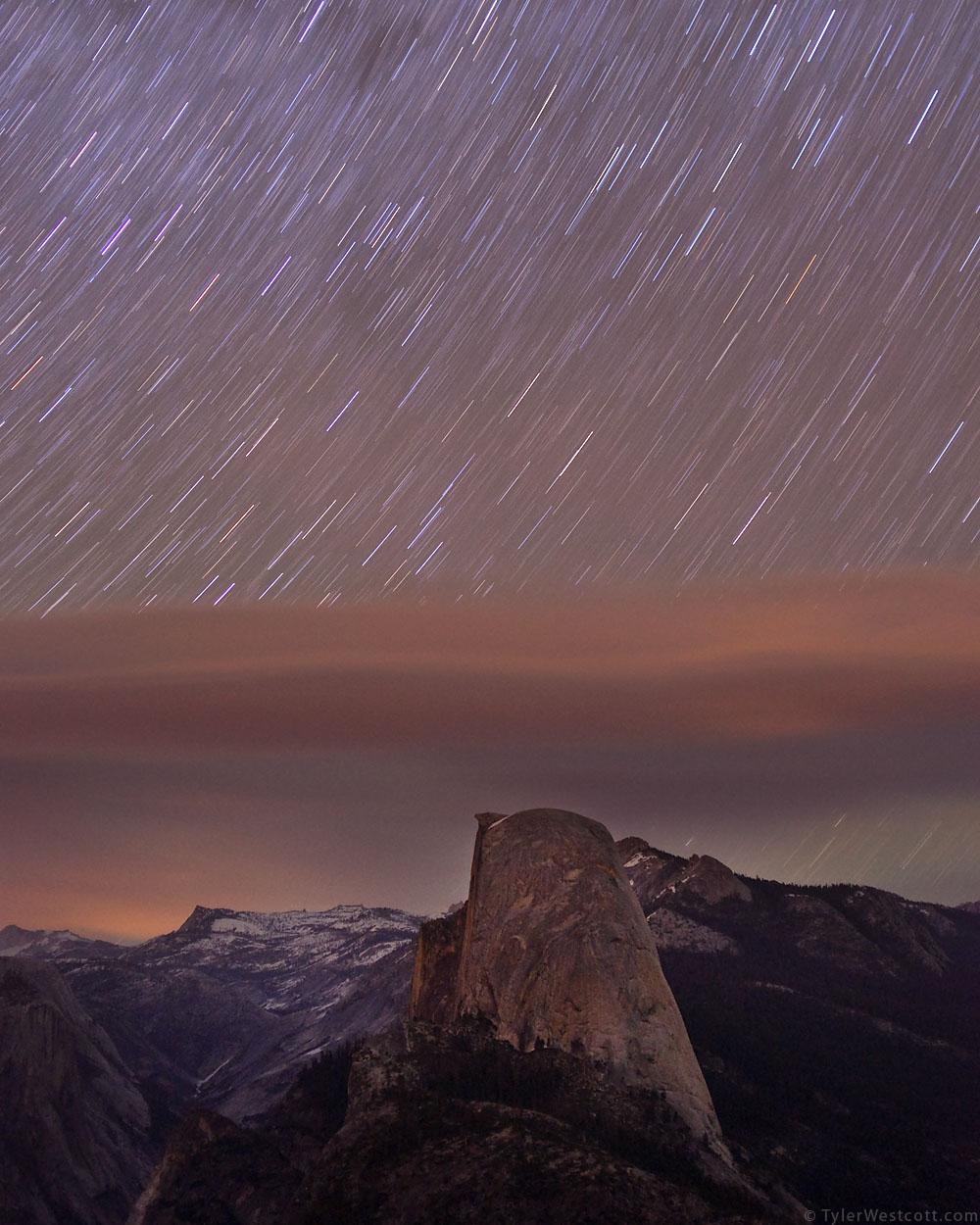 Midnight Sky over Half Dome, Yosemite National Park